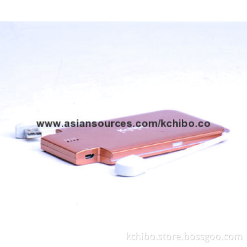 Thin Power Bank for Mobile Phones with 6,900mAh Capacity, Portable and Stylish Design